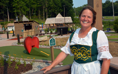 Autumn Sutherland of Matterhorn Mini Golf in Canton.