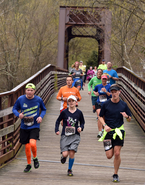 Nearly 700 runners competed at the first Collinsville Classic 10K Sunday morning. 
