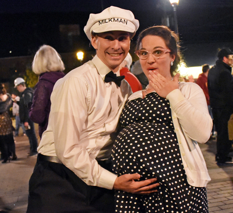 John and Kristen Ludwig are expecting twins on Tuesday. They spent Saturday enjoying the festivities in Collinsville.